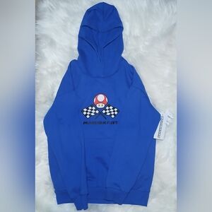 Blue Kids Mario Kart Hoodie